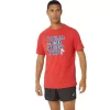 Camiseta ASICS com slogan de hibisco Camiseta ASICS com slogan de hibisco