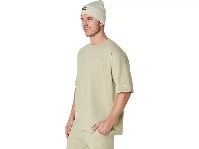 CAMISETA DE BOLSO RELAXADA DE PESADO CAMISETA DE BOLSO RELAXADA DE PESADO