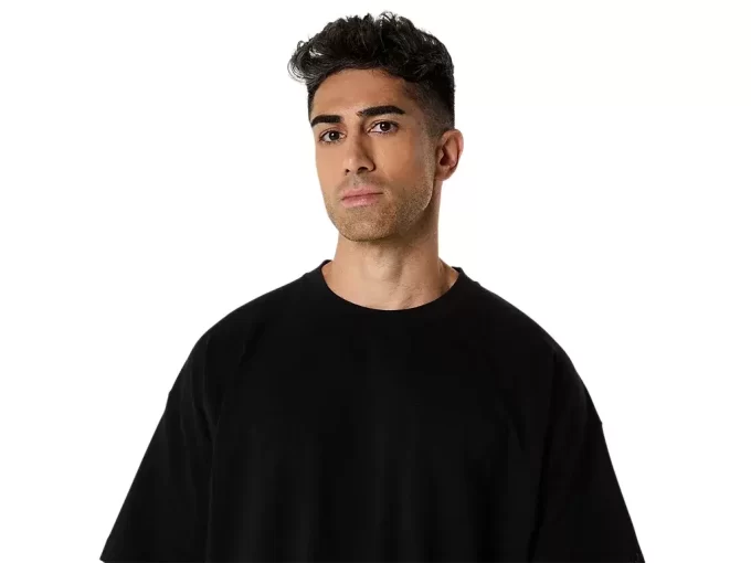 CAMISETA DE BOLSO RELAXADA DE PESADO CAMISETA DE BOLSO RELAXADA DE PESADO