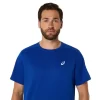 CAMISETA DE MANGA CURTA ASICS PRATA
