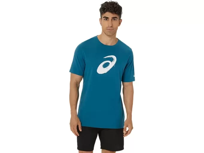 CAMISETA DE MANGA CURTA COM ESTAMPA DE PINCEL