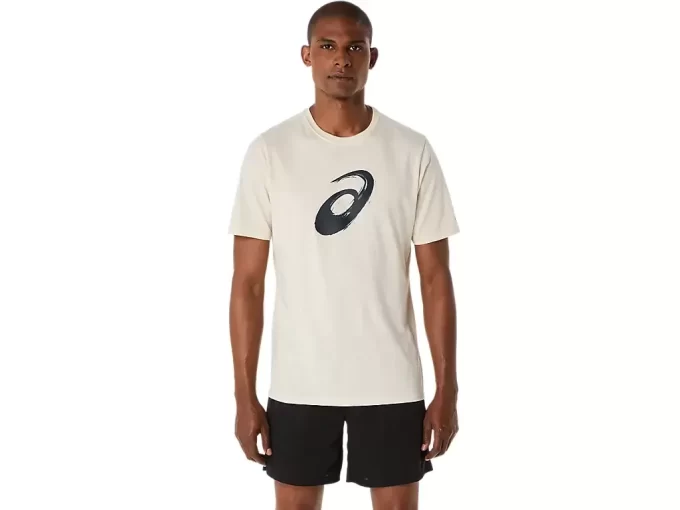 CAMISETA DE MANGA CURTA COM ESTAMPA DE PINCEL CAMISETA DE MANGA CURTA COM ESTAMPA DE PINCEL