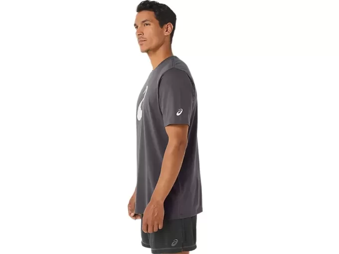 CAMISETA DE MANGA CURTA COM ESTAMPA DE PINCEL CAMISETA DE MANGA CURTA COM ESTAMPA DE PINCEL