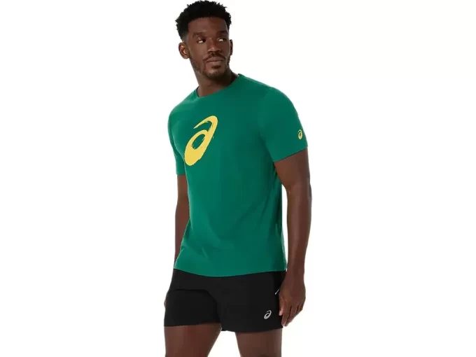 CAMISETA DE MANGA CURTA COM ESTAMPA DE PINCEL