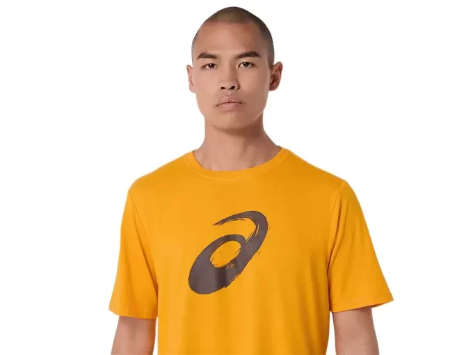 CAMISETA DE MANGA CURTA COM ESTAMPA DE PINCEL