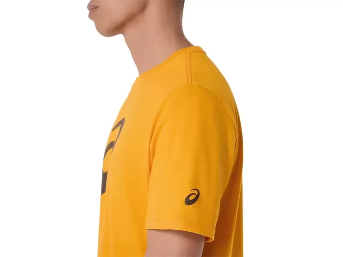 CAMISETA DE MANGA CURTA COM ESTAMPA DE PINCEL