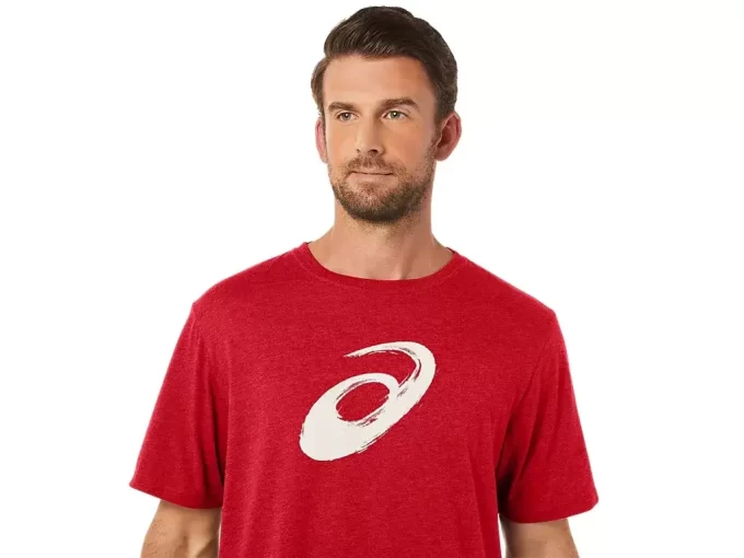 CAMISETA DE MANGA CURTA COM ESTAMPA DE PINCEL CAMISETA DE MANGA CURTA COM ESTAMPA DE PINCEL