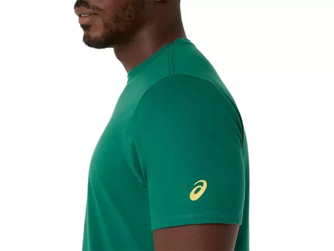 CAMISETA DE MANGA CURTA COM ESTAMPA DE PINCEL