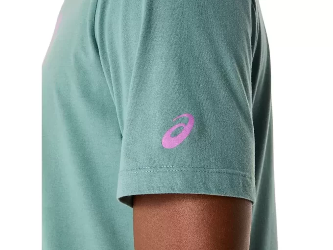 CAMISETA DE MANGA CURTA COM ESTAMPA DE PINCEL CAMISETA DE MANGA CURTA COM ESTAMPA DE PINCEL