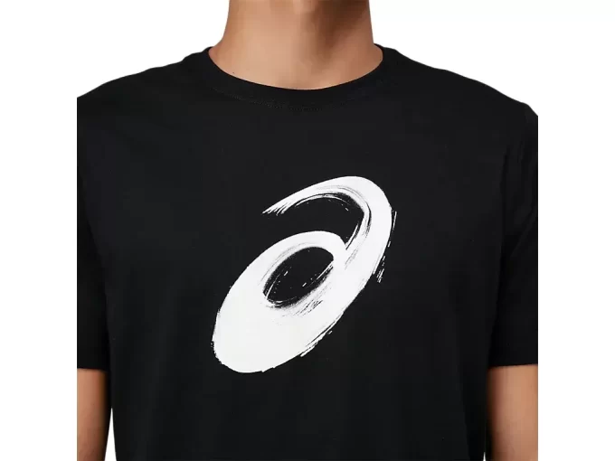 CAMISETA DE MANGA CURTA COM ESTAMPA DE PINCEL CAMISETA DE MANGA CURTA COM ESTAMPA DE PINCEL