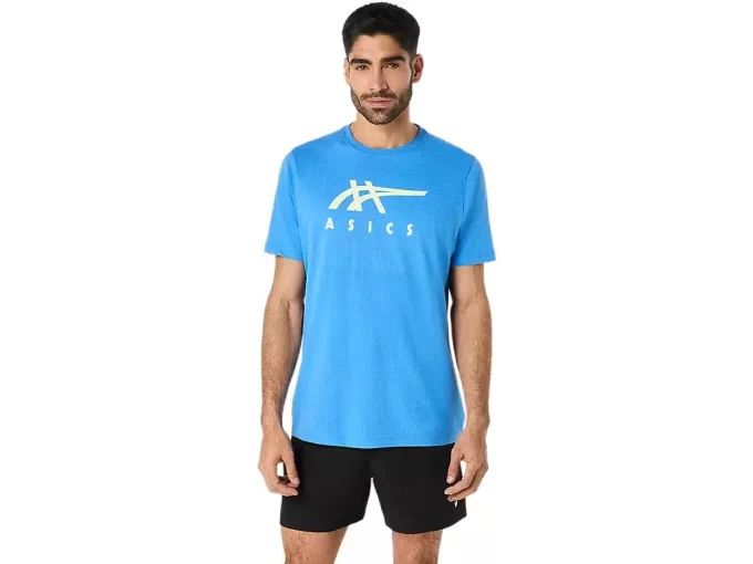 Camiseta de manga curta listrada da ASICS