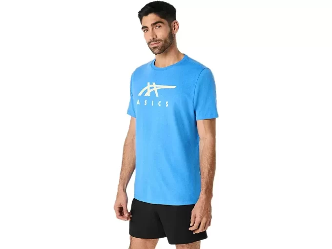 Camiseta de manga curta listrada da ASICS
