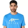 Camiseta de manga curta listrada da ASICS