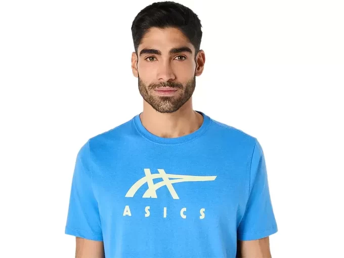 Camiseta de manga curta listrada da ASICS