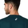 Camiseta de manga curta listrada da ASICS Camiseta de manga curta listrada da ASICS