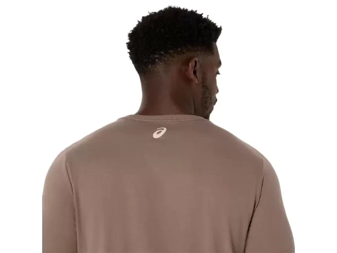 Camiseta de manga curta listrada da ASICS Camiseta de manga curta listrada da ASICS