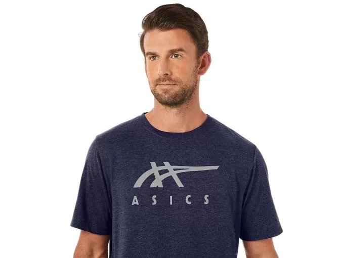 Camiseta de manga curta listrada da ASICS