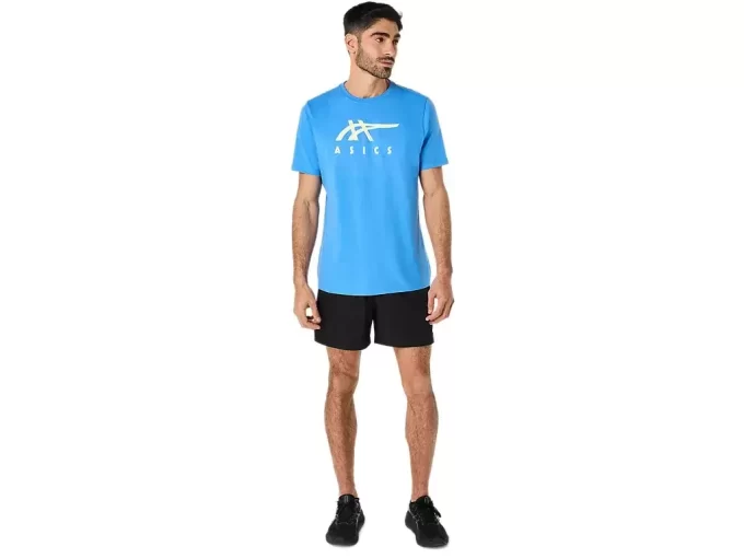 Camiseta de manga curta listrada da ASICS
