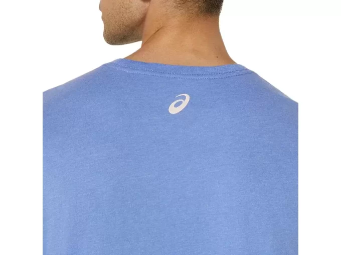 Camiseta de manga curta listrada da ASICS Camiseta de manga curta listrada da ASICS