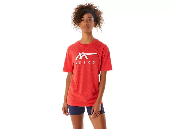 Camiseta de manga curta listrada da ASICS