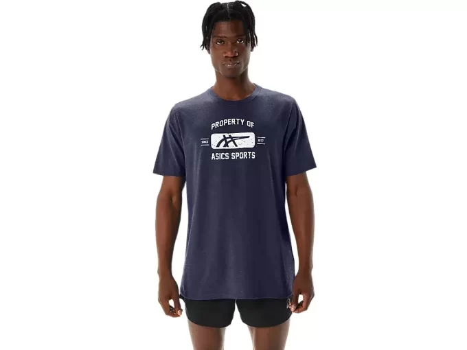 CAMISETA DE MANGA CURTA PROPRIEDADE DA ASICS SPORTS