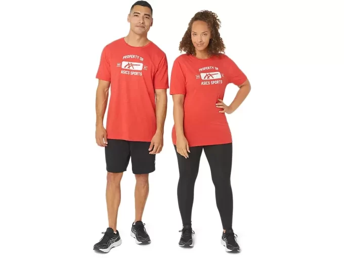 CAMISETA DE MANGA CURTA PROPRIEDADE DA ASICS SPORTS