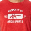 CAMISETA DE MANGA CURTA PROPRIEDADE DA ASICS SPORTS