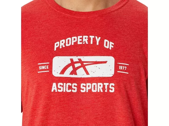CAMISETA DE MANGA CURTA PROPRIEDADE DA ASICS SPORTS
