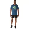 Camiseta de manga curta unissex ASICS RUN OUTSIDE CLUB