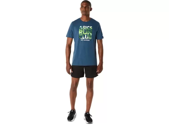 Camiseta de manga curta unissex ASICS RUN OUTSIDE CLUB
