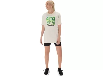 Camiseta de manga curta unissex ASICS RUN OUTSIDE CLUB