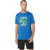 Camiseta de manga curta unissex ASICS RUN OUTSIDE CLUB