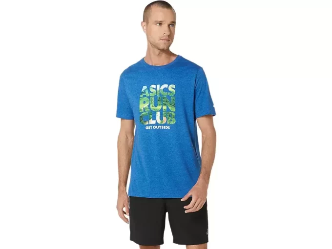 Camiseta de manga curta unissex ASICS RUN OUTSIDE CLUB
