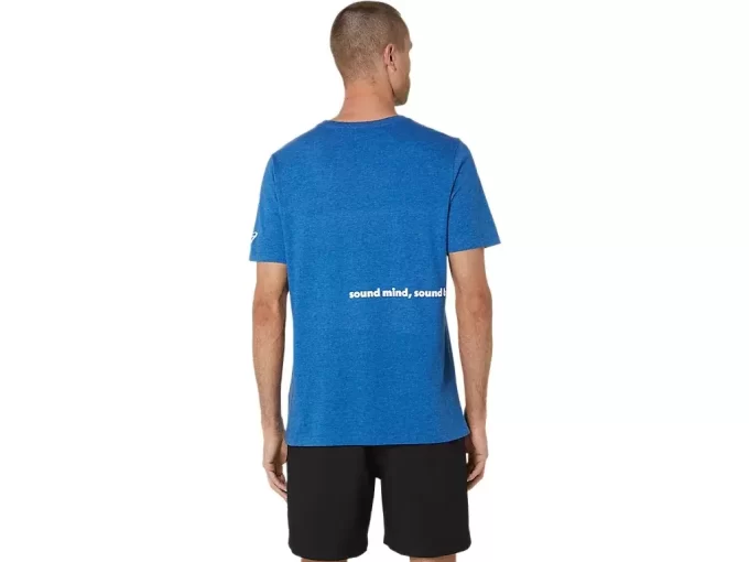 Camiseta de manga curta unissex ASICS RUN OUTSIDE CLUB