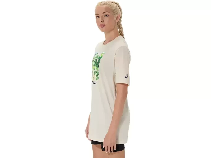 Camiseta de manga curta unissex ASICS RUN OUTSIDE CLUB