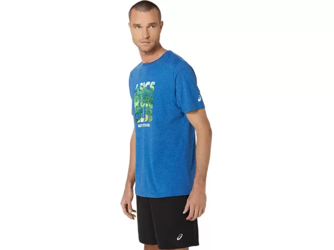 Camiseta de manga curta unissex ASICS RUN OUTSIDE CLUB