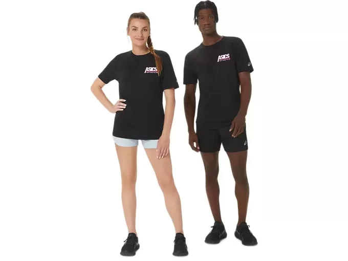 Camiseta de manga curta unissex ASICS SMSB 1977 RUN CLUB