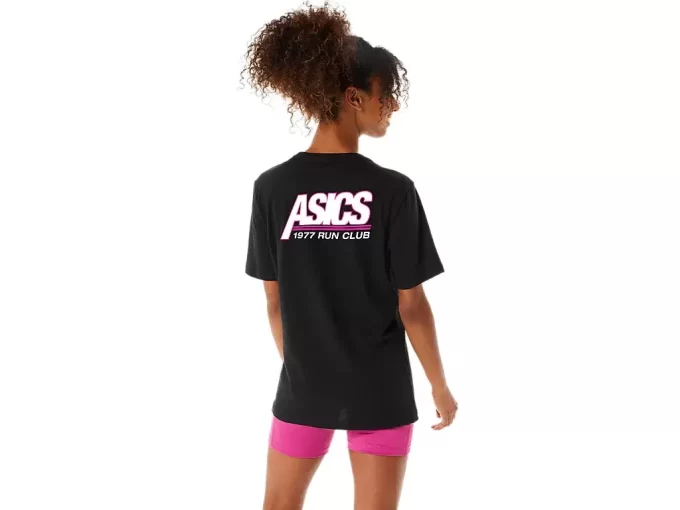 Camiseta de manga curta unissex ASICS SMSB 1977 RUN CLUB