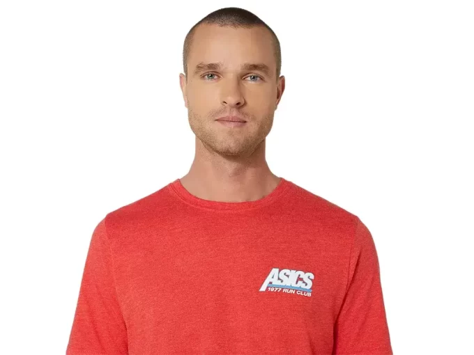Camiseta de manga curta unissex ASICS SMSB 1977 RUN CLUB
