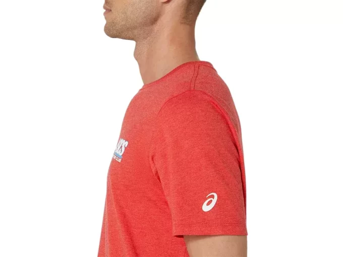 Camiseta de manga curta unissex ASICS SMSB 1977 RUN CLUB