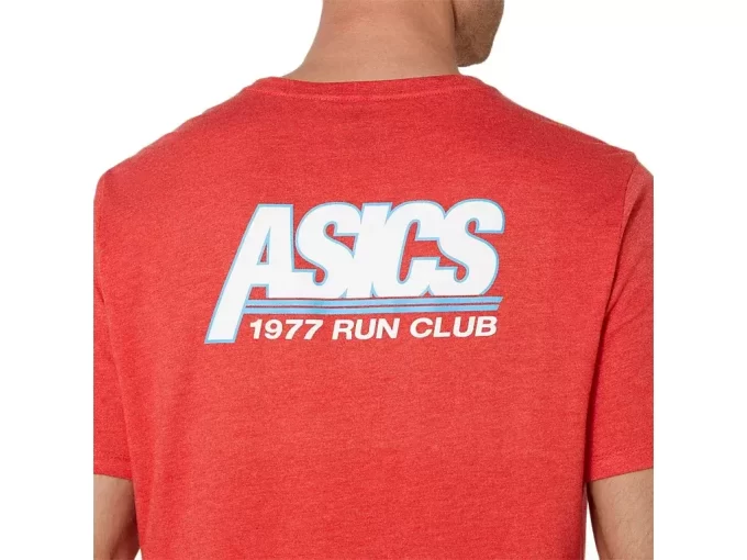 Camiseta de manga curta unissex ASICS SMSB 1977 RUN CLUB