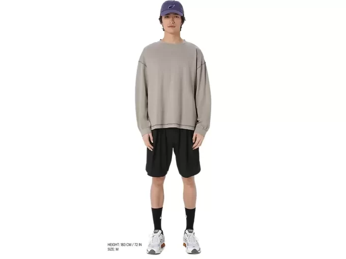 CAMISETA DE MANGA LONGA COM GOLA REDONDA CAMISETA DE MANGA LONGA COM GOLA REDONDA