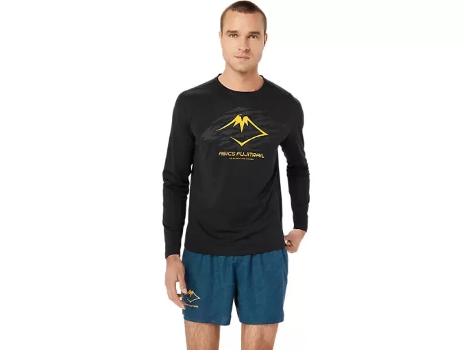 CAMISETA DE MANGA LONGA COM LOGOTIPO DA FUJITRAIL