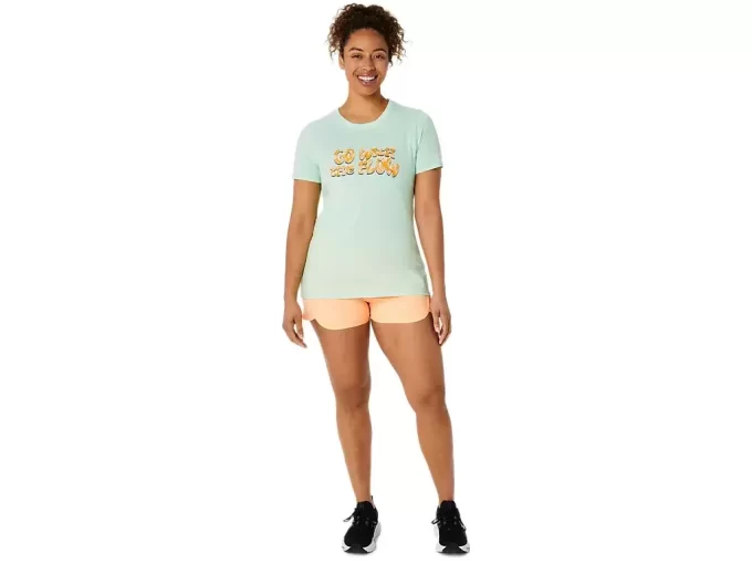 CAMISETA FEMININA ASICS BALANCED DE MANGA CURTA CAMISETA FEMININA ASICS BALANCED DE MANGA CURTA