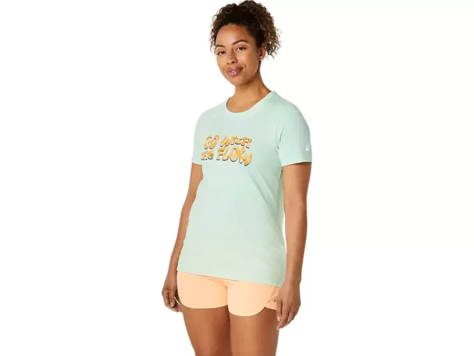 CAMISETA FEMININA ASICS BALANCED DE MANGA CURTA CAMISETA FEMININA ASICS BALANCED DE MANGA CURTA