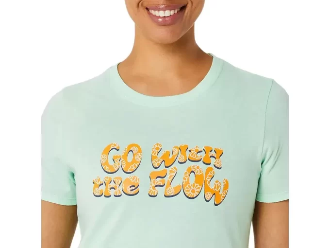 CAMISETA FEMININA ASICS BALANCED DE MANGA CURTA CAMISETA FEMININA ASICS BALANCED DE MANGA CURTA