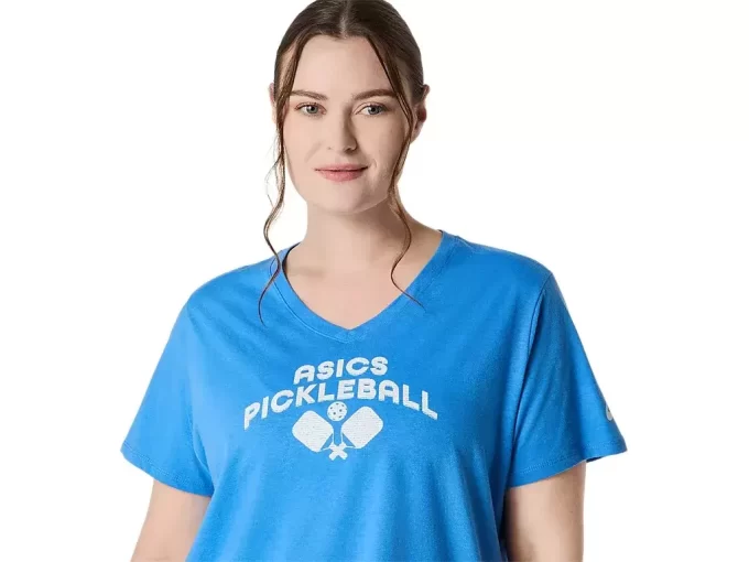 CAMISETA FEMININA ASICS DE PICKLEBALL DE MANGA CURTA CAMISETA FEMININA ASICS DE PICKLEBALL DE MANGA CURTA