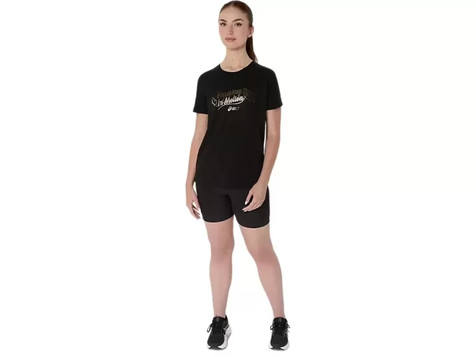 CAMISETA FEMININA ASICS FOIL DE MANGA CURTA CAMISETA FEMININA ASICS FOIL DE MANGA CURTA