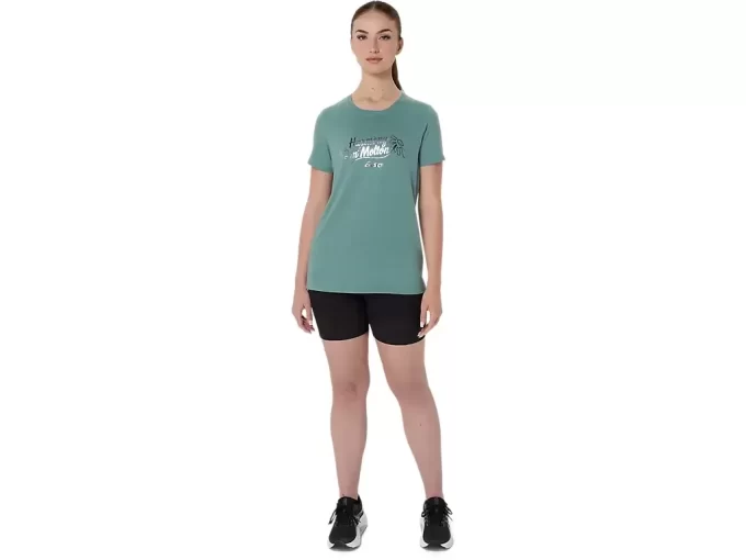 CAMISETA FEMININA ASICS FOIL DE MANGA CURTA CAMISETA FEMININA ASICS FOIL DE MANGA CURTA