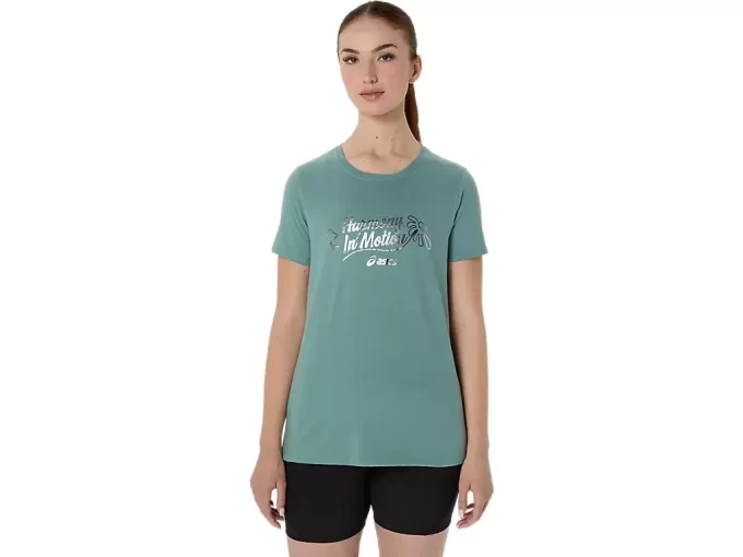CAMISETA FEMININA ASICS FOIL DE MANGA CURTA CAMISETA FEMININA ASICS FOIL DE MANGA CURTA